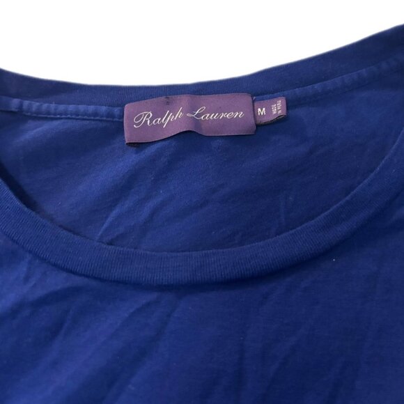 RALPH LAUREN PURPLE LABEL T-Shirt (M, Blue, Cotton) - Picture 2 of 5